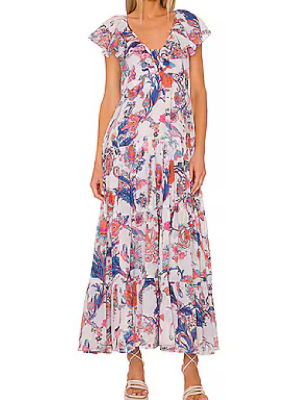 Banjanan Psychedelia Tricolor Gladys Maxi Dress SIZE XS